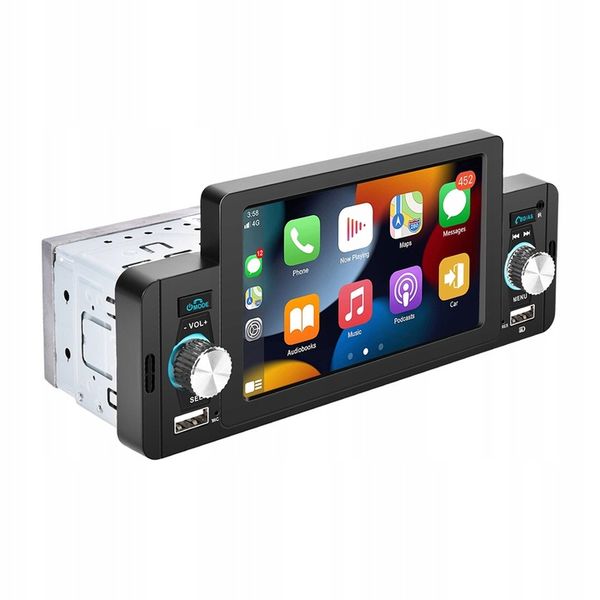 RADIO SAMOCHODOWE 1 DIN USB DOTYKOWE ANDROID AUTO CARPLAY MIRROR LINK zdjęcie 16