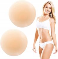 NAKLEJKI NA SUTKI NAKŁADKI BIUST BRODAWKI SILIKONOWE OSŁONKI NASUTNIKI 2X