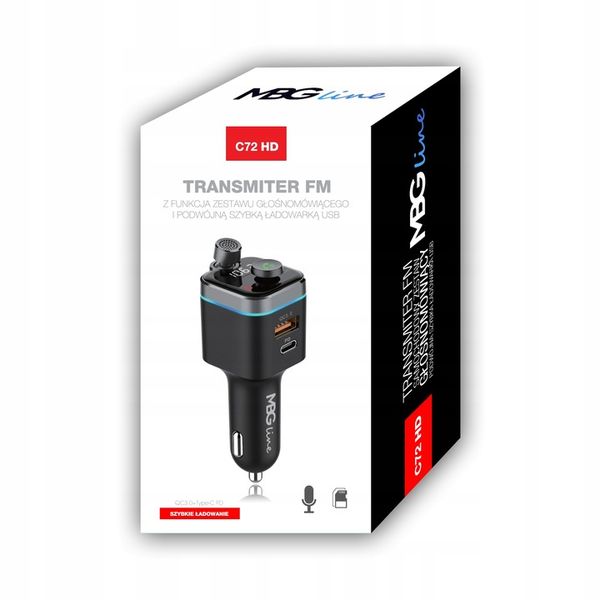 Transmiter FM Bluetooth 5.0 ładowarka QC 4.0 PD20W zdjęcie 16