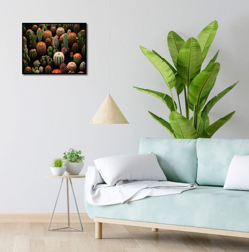 Plakat 50x40cm Ogród Kaktusów na Arena.pl