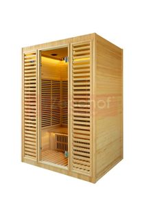 Sauna fińska sucha na podczerwień 1500x1200mm, MOC 2150 W, LED,