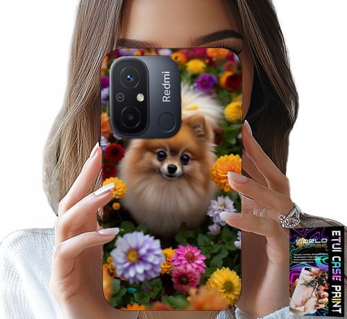 ETUI DO XIAOMI REDMI 12C - SŁODKI PIESEK, POMERANIAN CASE + SZKŁO na Arena.pl