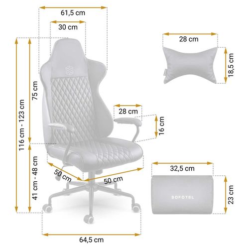 Fotel biurowy Sofotel Werona - czarny - 2581 na Arena.pl