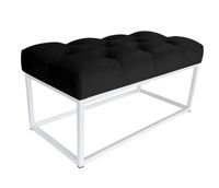 Ławka CHESTERFIELD LOFT podstawa biała pufa podnóżek MG19