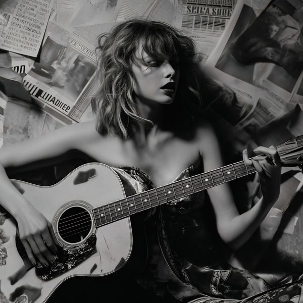 Plakat 70x70cm Młoda Gitarzystka zdjęcie 1