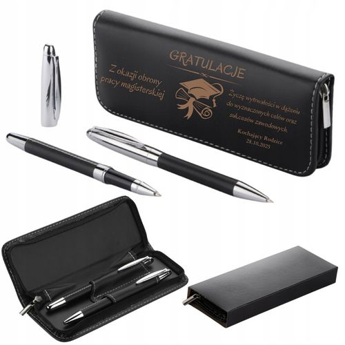 Zestaw Piśmienniczy z Dedykacją Grawerem w Etui na Prezent na Arena.pl
