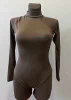 Czarne Komfortowe Body Damskie z Nylonu i Spandexu, Rozmiar S