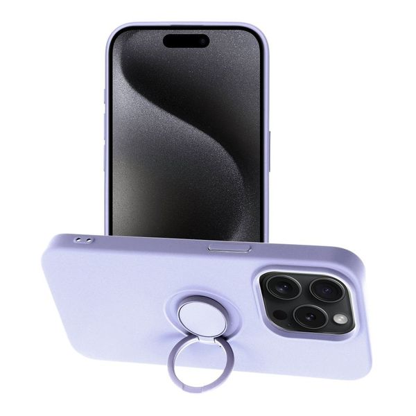 Futerał SILICONE RING do IPHONE 15 Pro fioletowy zdjęcie 1