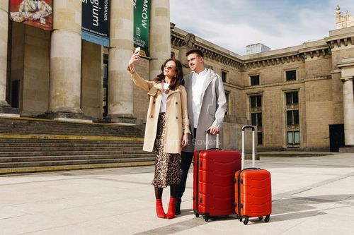 WALIZKA PODRÓŻNA ROZMIAR ŚREDNI M 60L BAGIA WALIZKI ABS AMSTERDAM na Arena.pl