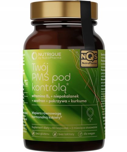 Suplement diety - Twój PMS pod kontrolą* - 60 kapsułek - Nutrique na Arena.pl