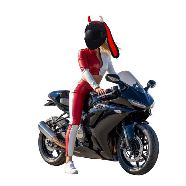 Czapka na kask Horned Devil Rider zdjęcie 5