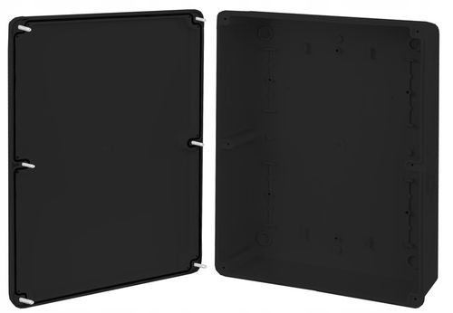 CZARNA PUSZKA INSTALACYJNA HERMETYCZNA ELEKTRYCZNA OBUDOWA 280X210X74 na Arena.pl