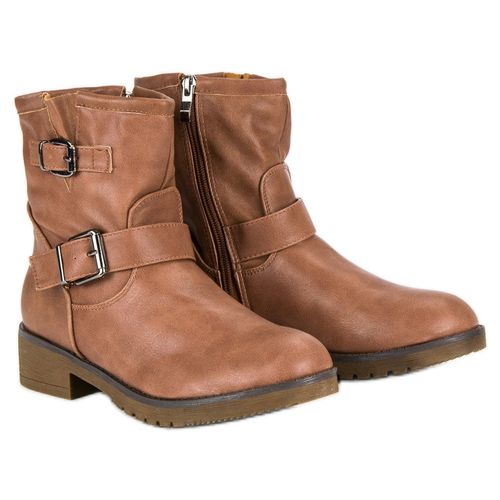 Brązowe botki bikery r.41 na Arena.pl