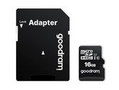 KARTA MICROSD16GB +ADAPTER GOODRAM CLASS10 UHS-1 M1AA