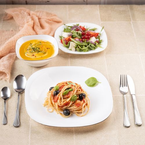 KOMPLET OBIADOWY TOPAZ DLA 6 OSÓB 18 ELEM. KINGHOFF KH-1923 na Arena.pl