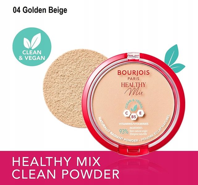 Bourjois Puder Wegański Healthy Mix 4 Golden Beige zdjęcie 2
