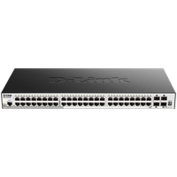 d-link 52-port gigabit stackable smart managed switch including 4 10g sfp+