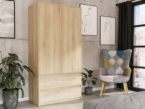 Szafa garderoba 90cm 2d 2sz sonoma B-9 na Arena.pl