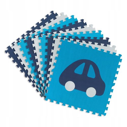 MATA PIANKOWA EVA PUZZLE MIĘKKA DLA DZIECI POJAZDY 180x180cm RICOKIDS na Arena.pl