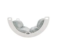 Bujak drewniany z kocykiem Sweet biały - zabawa i relaks w jednym