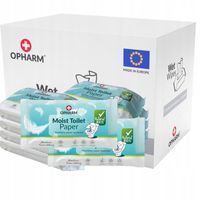 Nawilżany papier toaletowy Opharm Toilet Wipes 10x48 szt.