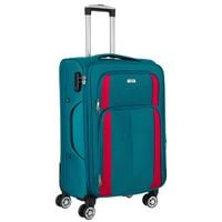 walizka kabinowa z wysuwaną rączką wykonana z poliestru w turkusowo