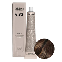 3DELUXE Farba do włosów - Ciemny Złocisto Irysowy Blond 6.32 - 100ml