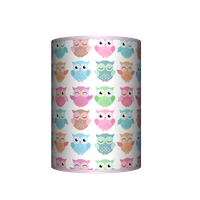 Abażur Tuba - Kolorowe sowy