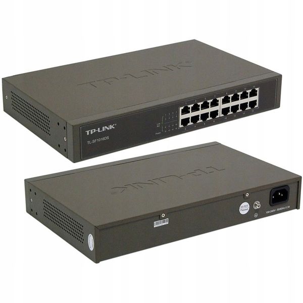 Switch TP-Link TL-SF1016DS Fast Ethernet, 16 portów zdjęcie 11