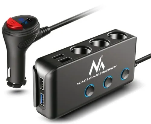 ROZDZIELACZ GNIAZDA ZAPALNICZKI 12-24V 4xUSB PD QC na Arena.pl