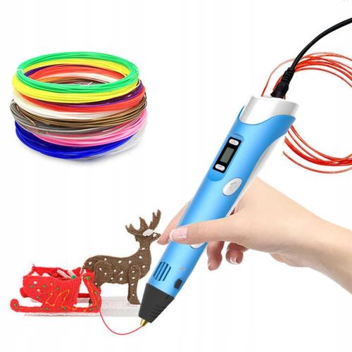 DŁUGOPIS 3D DLA DZIECI DRUKARKA MAGICZNY PEN ZESTAW + WKŁADY PLA 109 METRÓW na Arena.pl