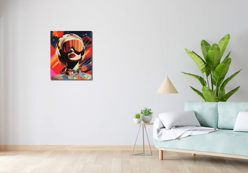 Obraz 50x60cm Retrofuturystyczna Muza zdjęcie 2