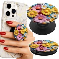 Uchwyt do telefonu Popsocket na palce/stojak KOLOROWE KWIATKI, STOKROTKI