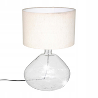 LAMPA SZKLANA STOŁOWA z abażurem KLASYCZNA 60cm