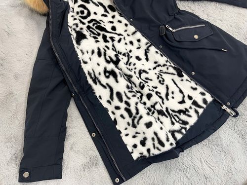 ZIMOWA PANTERA CIEPŁA PARKA KURTKA NA MISIU L na Arena.pl