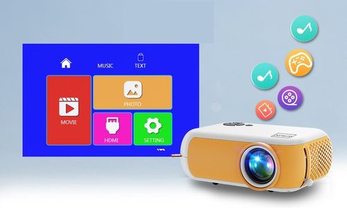 RZUTNIK MINI PROJEKTOR Przenośny dla Dzieci do Bajek Bajki Gier na Arena.pl