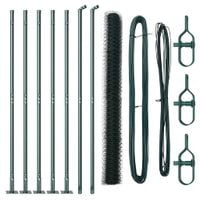 Ogrodzenie z słupkami Zielony 1.6 x 10 m Stal pokryta PCV