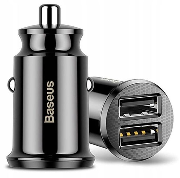 Baseus mini ładowarka samochodwa szybka 2xUSB 3.1A zdjęcie 1