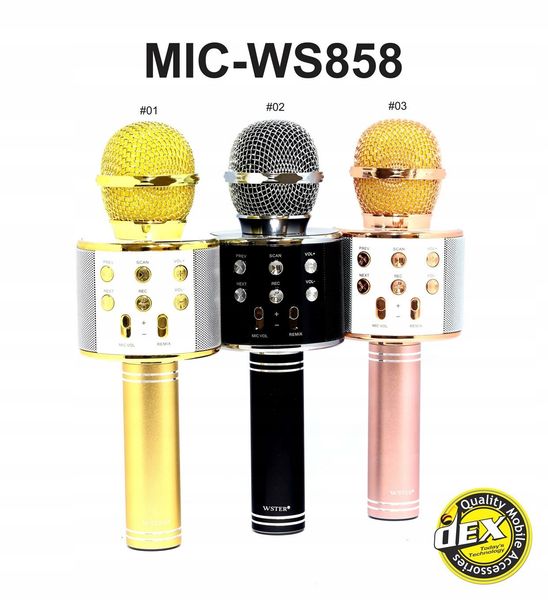 Bezprzewodowy mikrofon karaoke WS858 5 kolorow Wwa zdjęcie 8