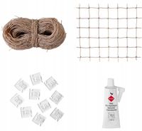 ZESTAW SIATKA NA BALKON DLA KOTA GOŁĘBIE 6x2m, OCZKO 50mm, BEZ WIERCENIA