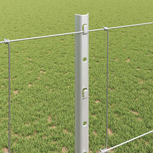 Ogrodzenie z słupkami Srebrny 1.2 x 50 m Stal na Arena.pl