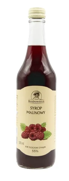 Syrop Malinowy 500 ml - Rembowscy zdjęcie 1
