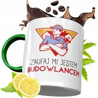 Kubek Zielony Dla Budowlańca Na Urodziny Prezent Z Nadrukiem Ze Zdjęciem
