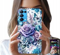 ETUI DO OPPO FIND X3 LITE - KWIECISTE WZORY RÓŻEKWIATKI CASE + SZKŁO