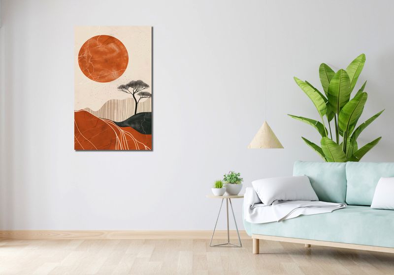 Obraz 60x100cm Afrykański Zachód Słońca zdjęcie 2