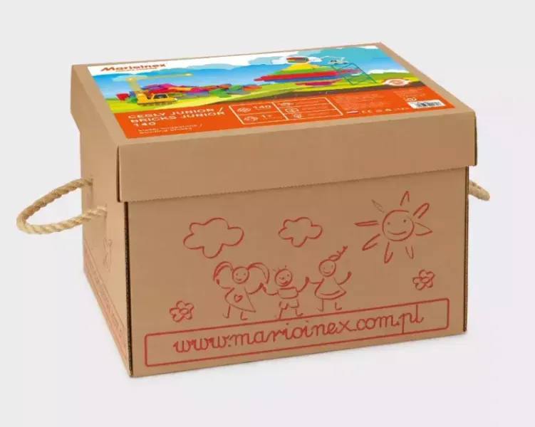 Klocki Budowlane Cegla Junior 140 elementów zdjęcie 1