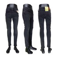 Męskie jeansy Levi's Skinny Taper 845580174 czarne Levisy dziury - W30/L30