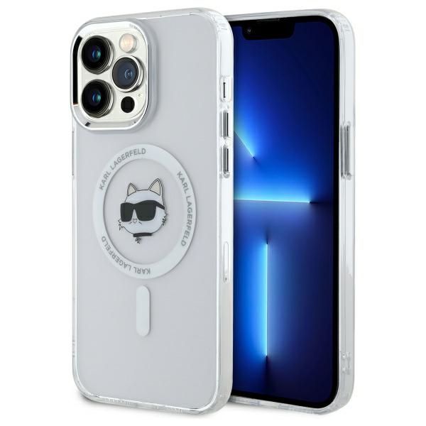 Etui Karl Lagerfeld do iPhone 14 Pro Max, Biały, MagSafe zdjęcie 1