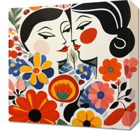 Obraz 40x40cm Kwiatowy Romans