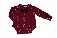 Body koszulowe bordowe 68